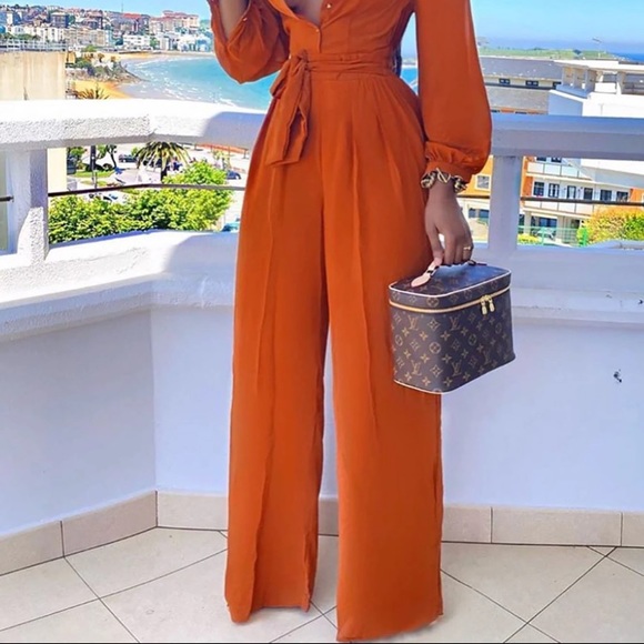 Cognac Jumpsuit - Picture 3 of 3